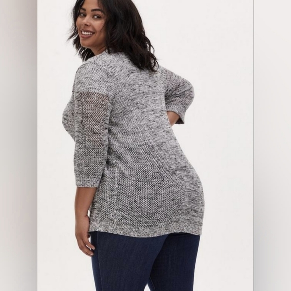 Torrid Open Front Pointelle Cardigan - Picture 3 of 11